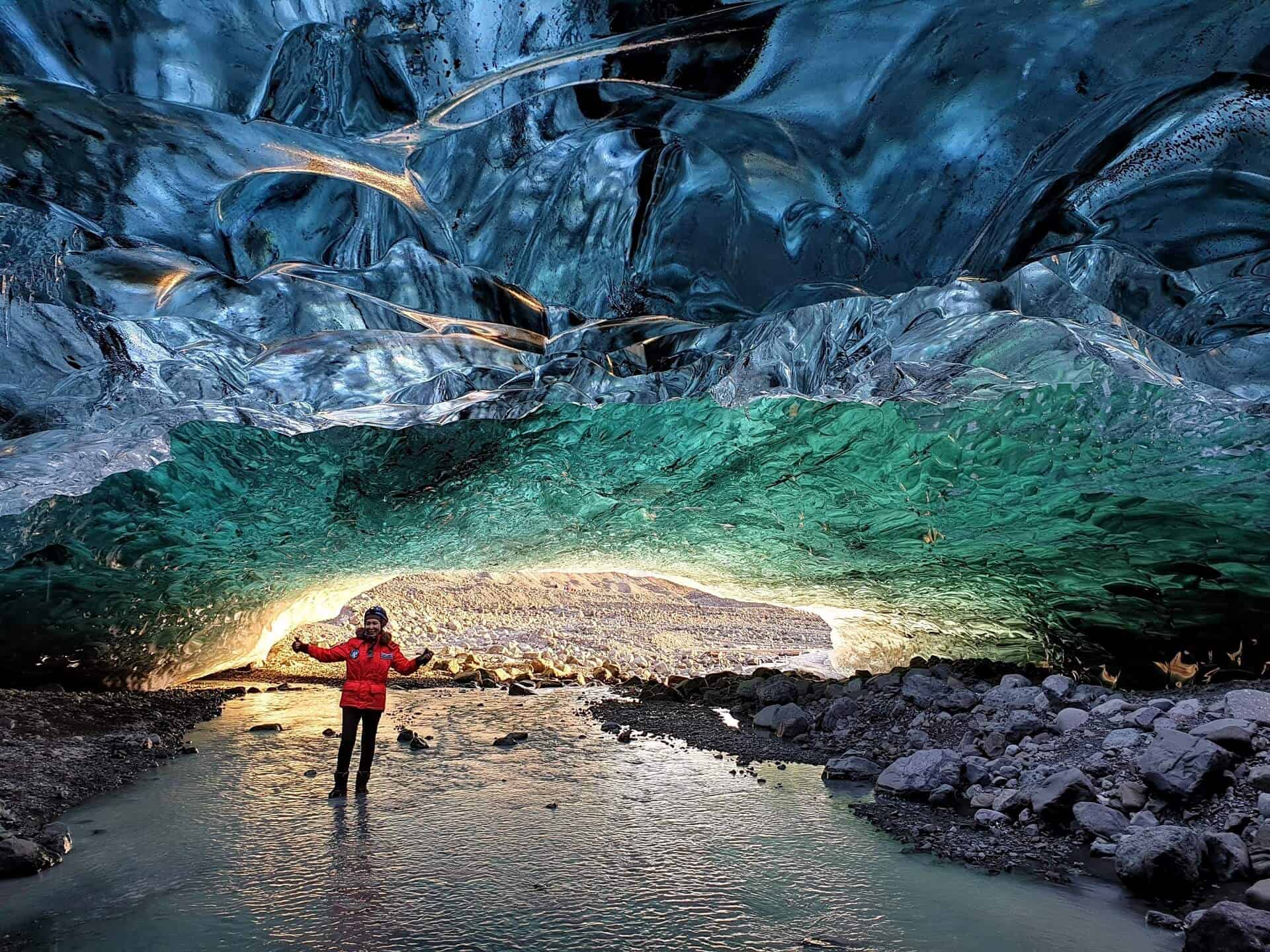 Ice Cave Inside The Largest Glacier Of Europe
